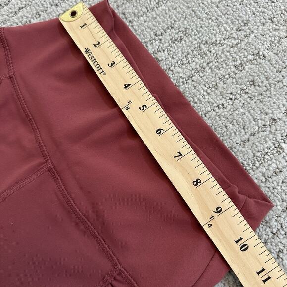 Mono B Women's Spandex Shorts Solid Dusty Pink Size XS Side Pockets Biker - Picture 3 of 7